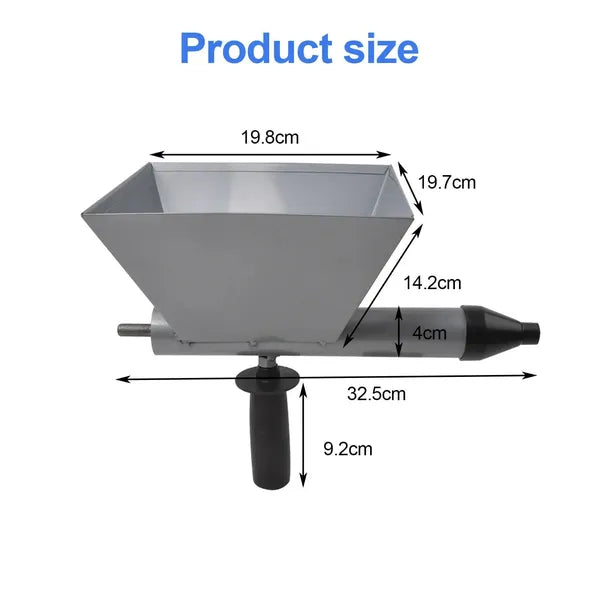 Easy-to-Use Cement Sprayer Gun With 4 Interchangeable Nozzles - Stainless Steel - view 2