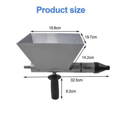 Easy-to-Use Cement Sprayer Gun With 4 Interchangeable Nozzles - Stainless Steel - view 2
