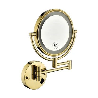 360 Degree Rotation Waterproof Button Shaving Mirror