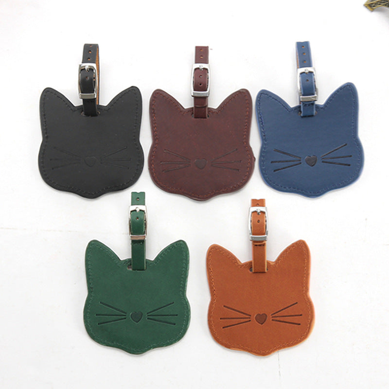 Creative Leather Luggage Tags Suitcase Hangtags - view 2
