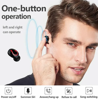 Bluetooth 5.1 Headset TWS Wireless Earphones Mini Earbuds Stereo Headphones IPX7 - view 2