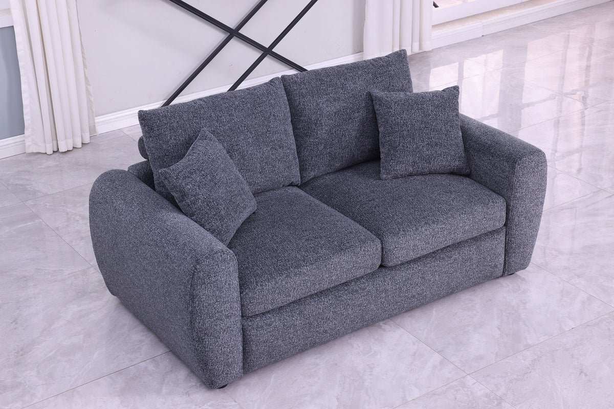 Modern Minimalist Comfortable Compressed GREY Sofa - view 6