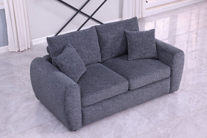Modern Minimalist Comfortable Compressed GREY Sofa - view 6
