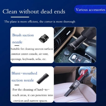 Wired Red Car vacuum cleaner car with strong suction handheld vacuum cleaner small mini rechargeable home vacuum cleaner - view 4