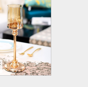 European-style Metal Candle Holders Creative Wax Holders Nordic Western Restaurant Table - view 4