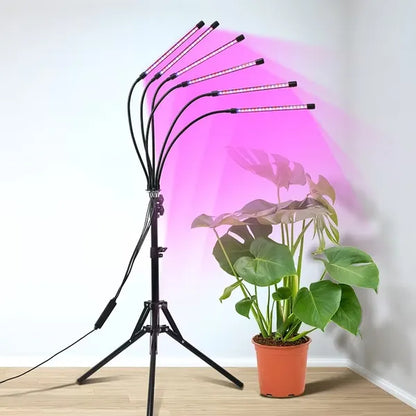 Full Spectrum Indoor Plant Grow Light With Adjustable Stand – 80 LEDs Floor Plant Lamp, 5 Dimming Levels (20%-100%) - view 2