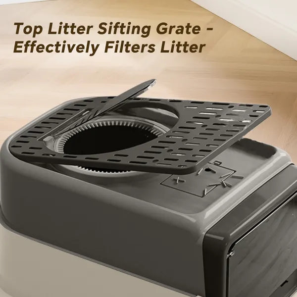 2026 Top-Rated Cat Litter Box, Pull-Out Drawer, No Scoop Needed, Fits Modern Home Decor - view 3