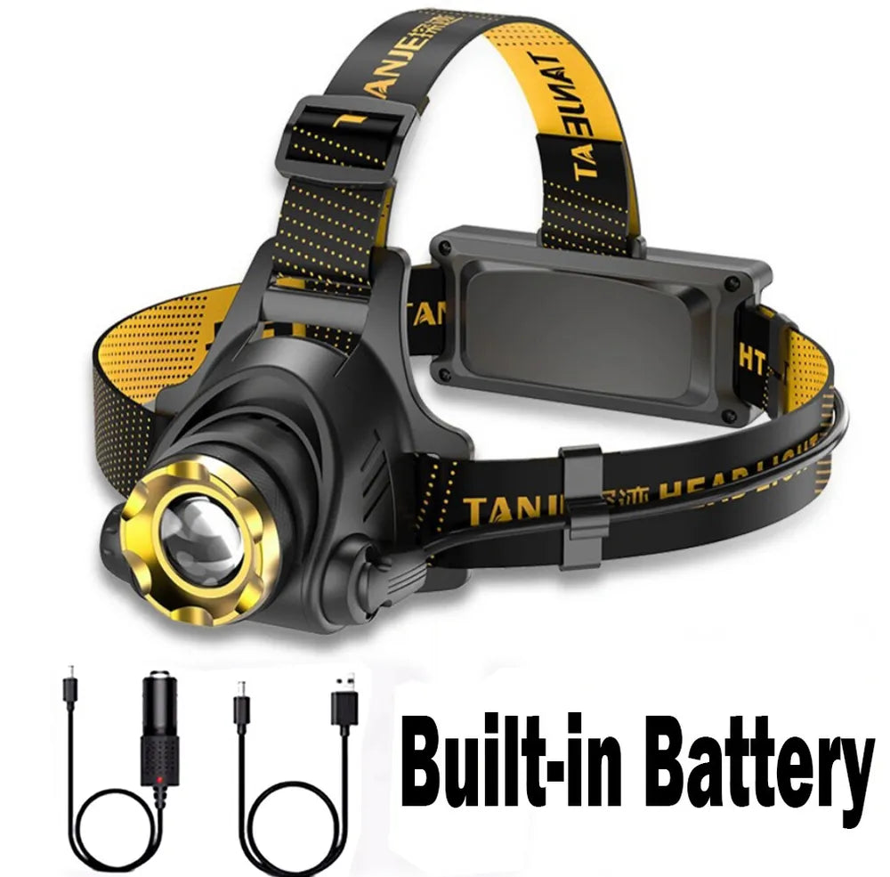12000000lm LED Headlamp USB Rechargeable Headlight Head Torch Lamp Flashlight - view 8