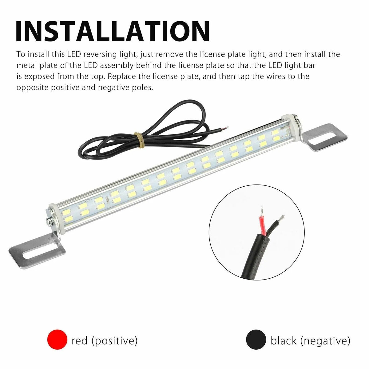 Universal License Plate LED Back Up Light for Car SUV Truck RV 6000K Super White - view 8