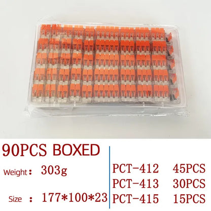 90pcs Cable Connectors Set, Connection Terminals, Conductor Clamps, Electrical Connection Blocks - view 5