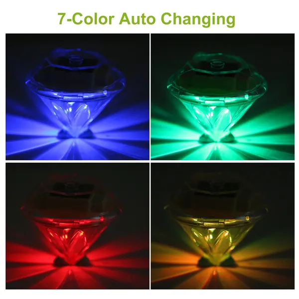 4Pcs Solar Garden Light Outdoor Diamond LED Light IP65 Waterproof - view 5