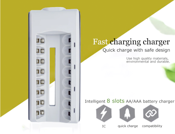 8 Slot Battery Charger For Ni-MH Ni-CD AA AAA Rechargeable Batteries Fast Charge - view 4