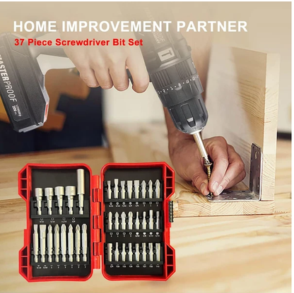 37 Piece Impact Screwdriver Bit Set Nut Driver Torx Phillips Tool Magnetic Drill - view 3