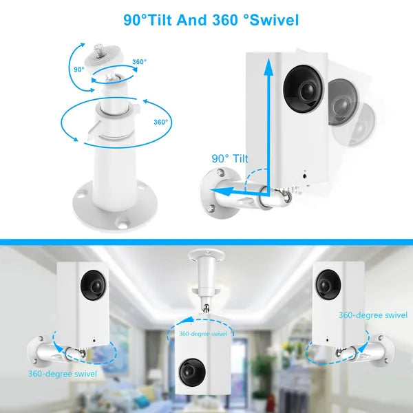 3 Packs Security Camera Wall Mount For Arlo 360 Degree Adjustable Camera Holder Garden Patio Screw Mount - view 4