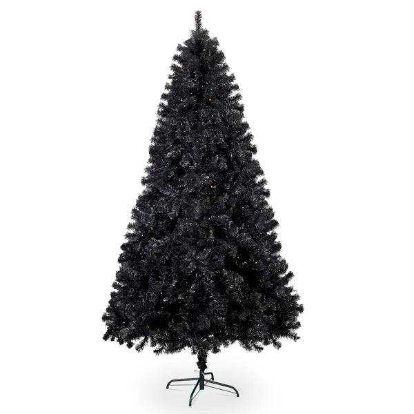 7.5 FT Pre-lit Artificial Christmas Tree, Hinged Xmas Pine Tree With 1350 Branch Tips - view 4