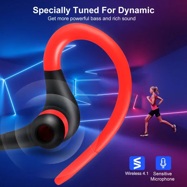 Wireless Headsets V4.1 Sport In-Ear Stereo Headphones Sweat-proof Noise Canceling Earphones Back-Headphone - view 5