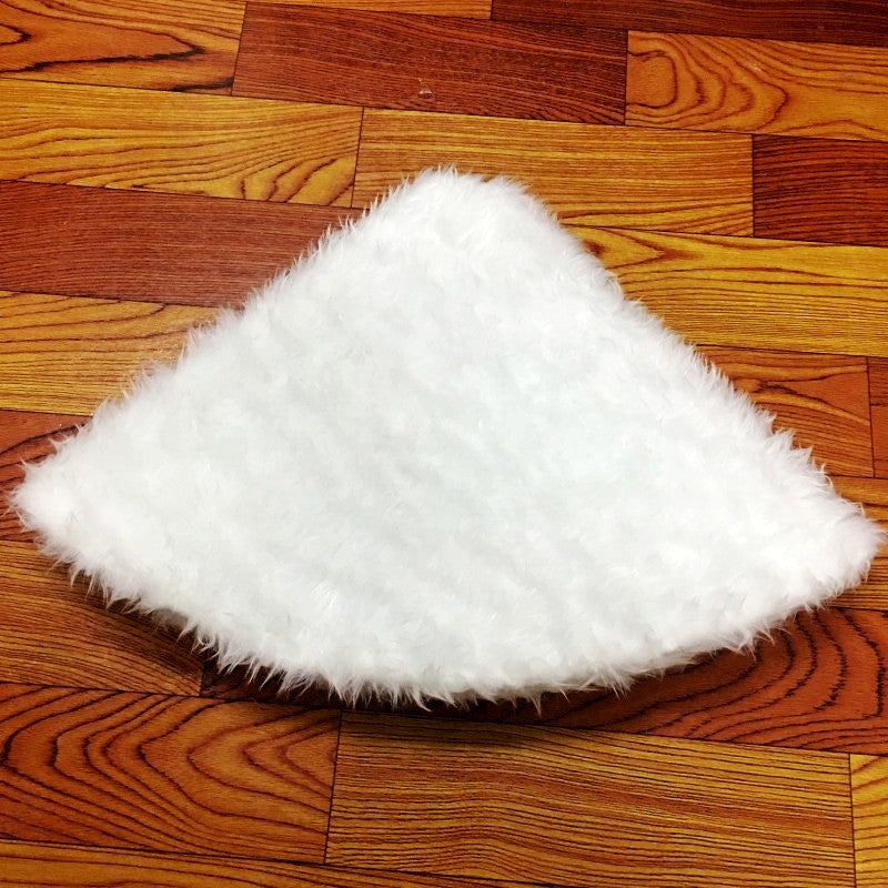 Pure white plush Christmas tree skirt Christmas plush tree skirt 78cm 90cm 122cm Christmas tree decoration tree - view 8