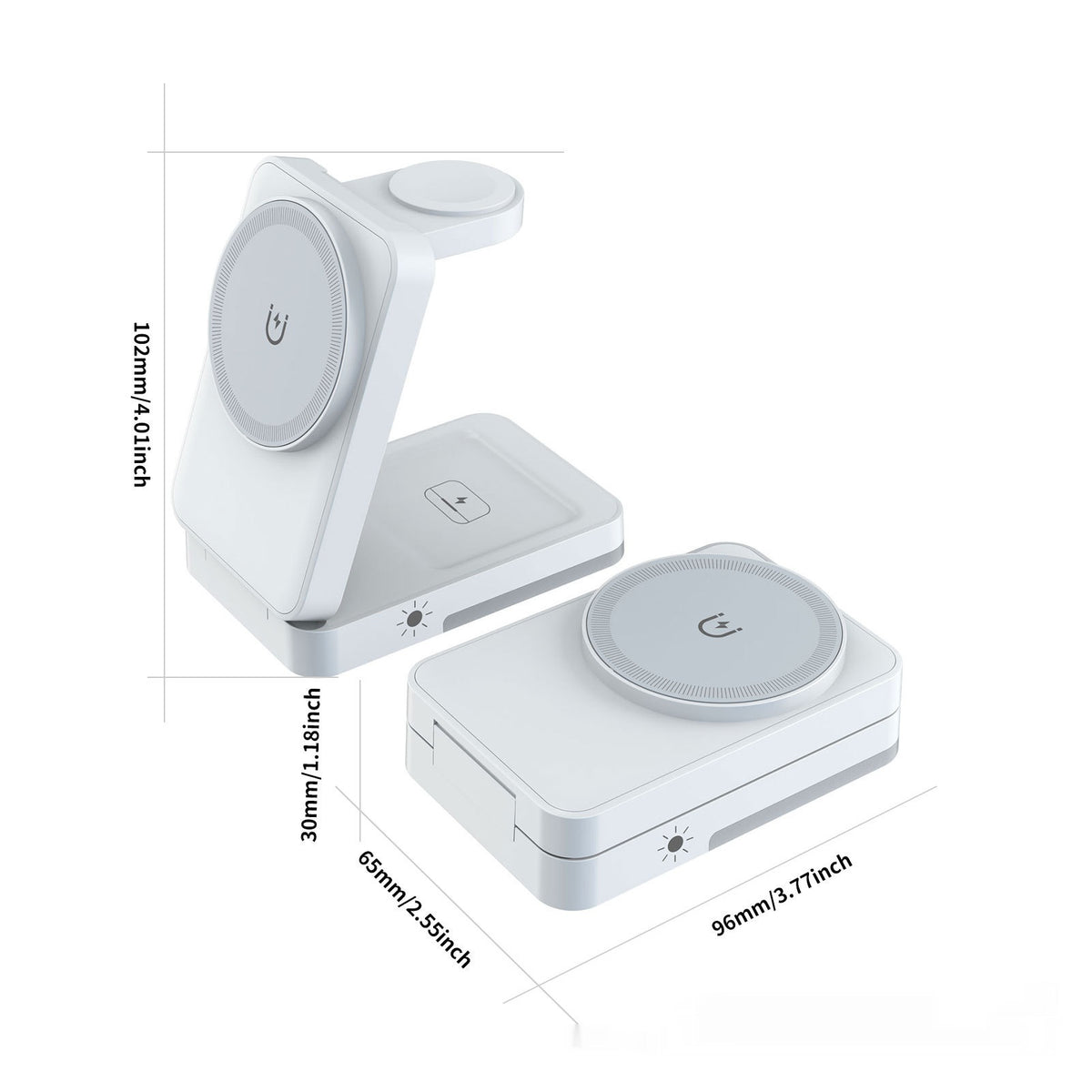 Foldable Portable 3-in-1 Wireless Charger - view 4