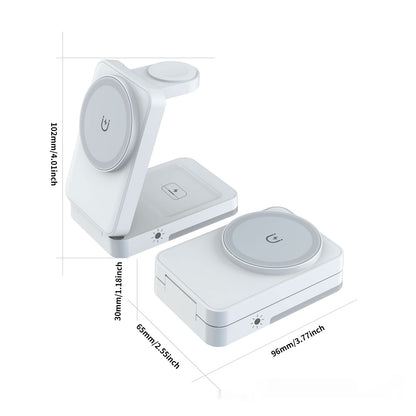 Foldable Portable 3-in-1 Wireless Charger - view 4