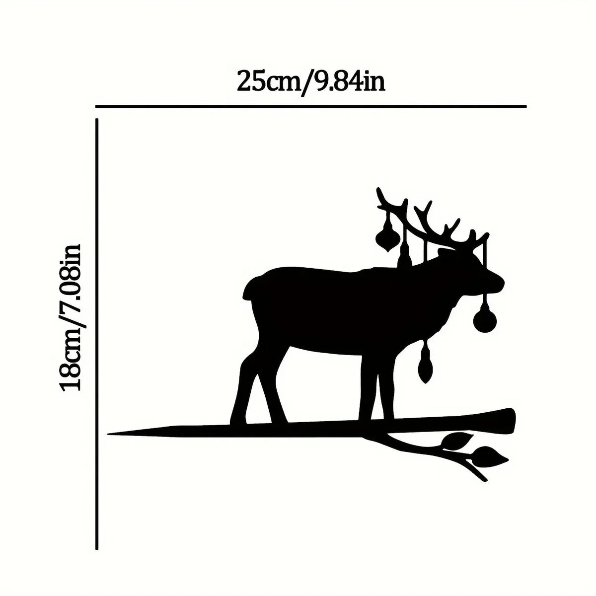 Whimsical iron Elk Sculpture for Garden and Patio Decor - view 9