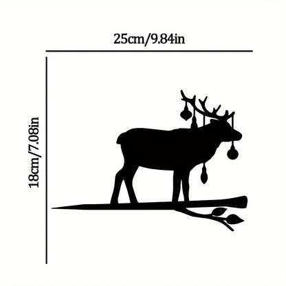 Whimsical iron Elk Sculpture for Garden and Patio Decor - view 9