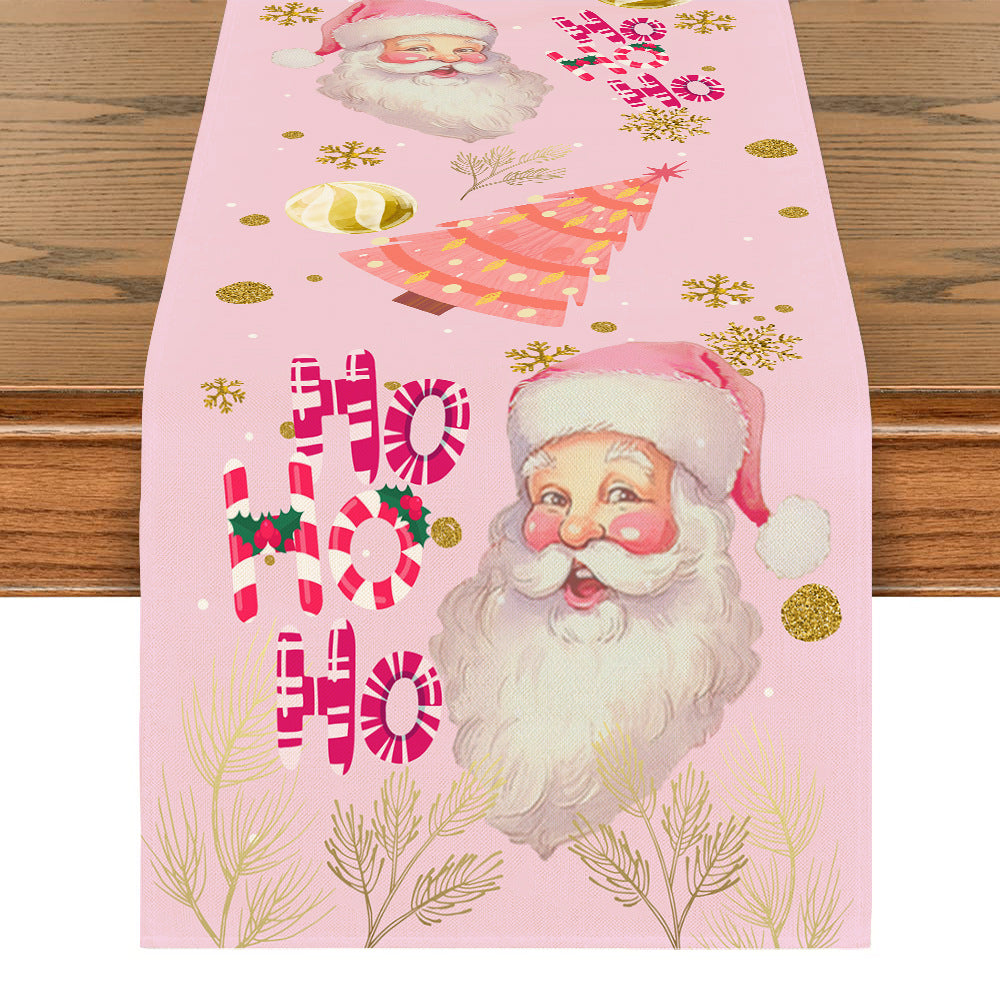 Table Runner Christmas Christmas Tree Snowflake Decoration - view 5