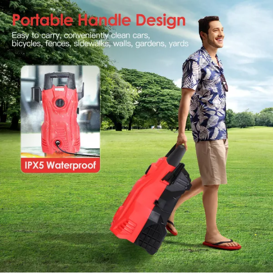 Electric High Pressure Washer 3000PSI Max 2.6GPM Powerful Car Washer Pressure Cleaner With Adjustable Spray Nozzle Soap - view 3