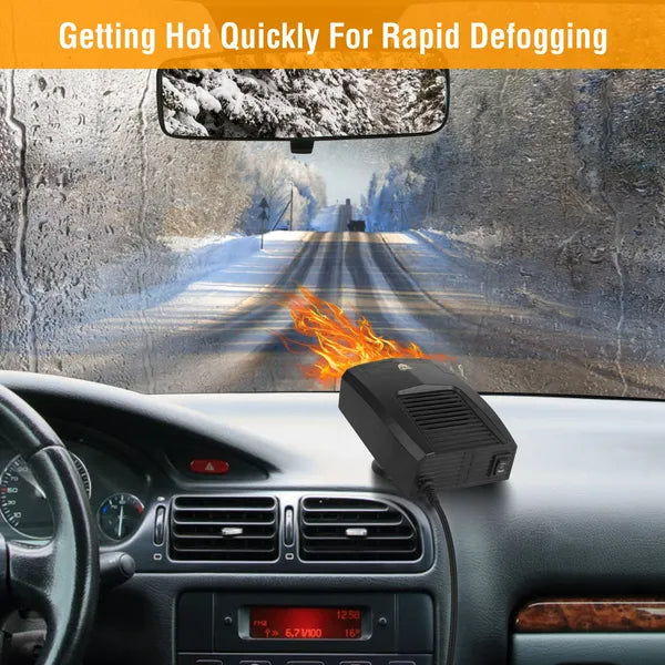 Portable Car Heater Heating Fan 2 In 1 Defroster Defogger Demister Windshield Heater Automotive Cooling Fan - view 8