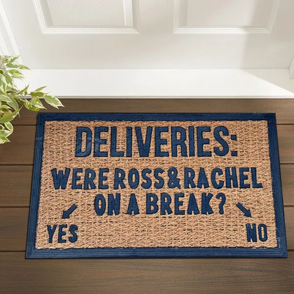 Funny Coir Doormat Hello There Welcome Front Porch Decor Doormat For The Entrance Way Outdoor With Heavy-Duty Non Slip - view 2