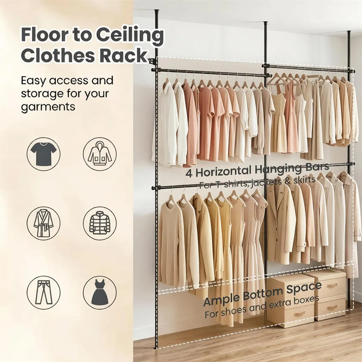 Clothing Supplies with Non-Slip 102.5 Inches - view 4