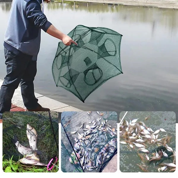 Fishing Trap Net Portable Folding Fish Bait Trap Shrimp No Crab Bait Net - view 3