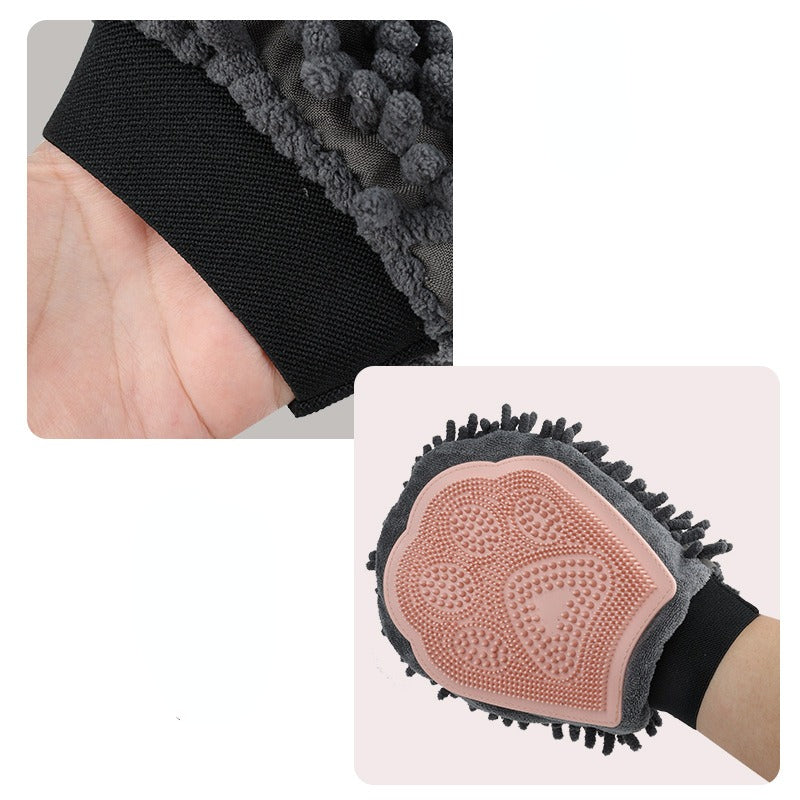 Pet Bathing Brush 2-in-1 Grooming Glove Elegant Dog Grooming Tool For Brushing, Massaging - view 7