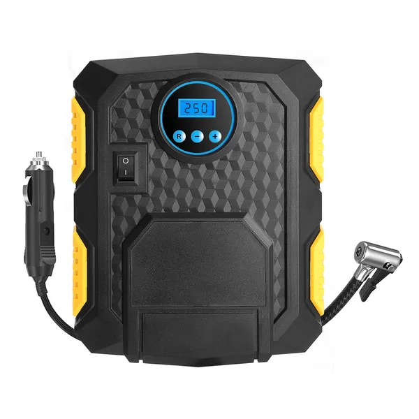 Tire Inflator 12V DC 120W 150PSI Tire W LCD Electric Air Compressor 25L Min Large Air Flow - view 5