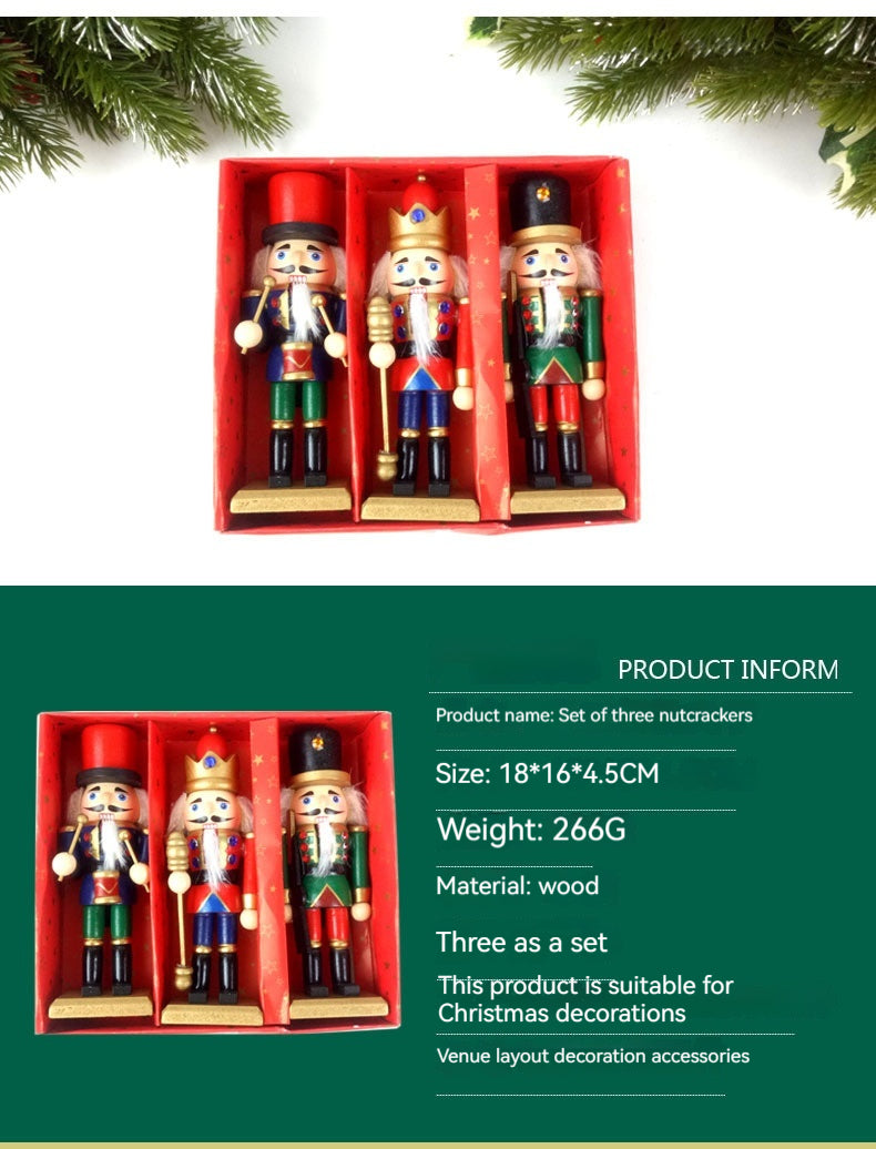 Wooden Nutcracker Puppet Soldier Ornaments - view 9