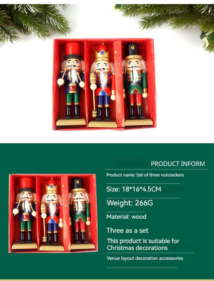 Wooden Nutcracker Puppet Soldier Ornaments - view 9