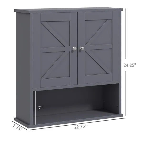 Bathroom Cabinet/Wall Cabinet-Gray - view 5