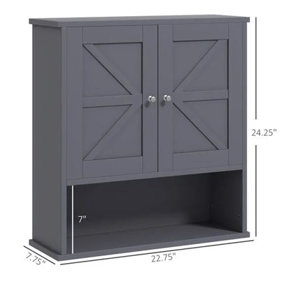 Bathroom Cabinet/Wall Cabinet-Gray - view 5
