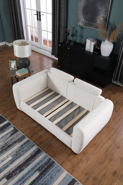 Modern Minimalist Comfortable Compressed BEIGE Sofa - view 7
