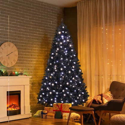 7.5 FT Pre-lit Artificial Christmas Tree, Hinged Xmas Pine Tree With 1350 Branch Tips - view 5