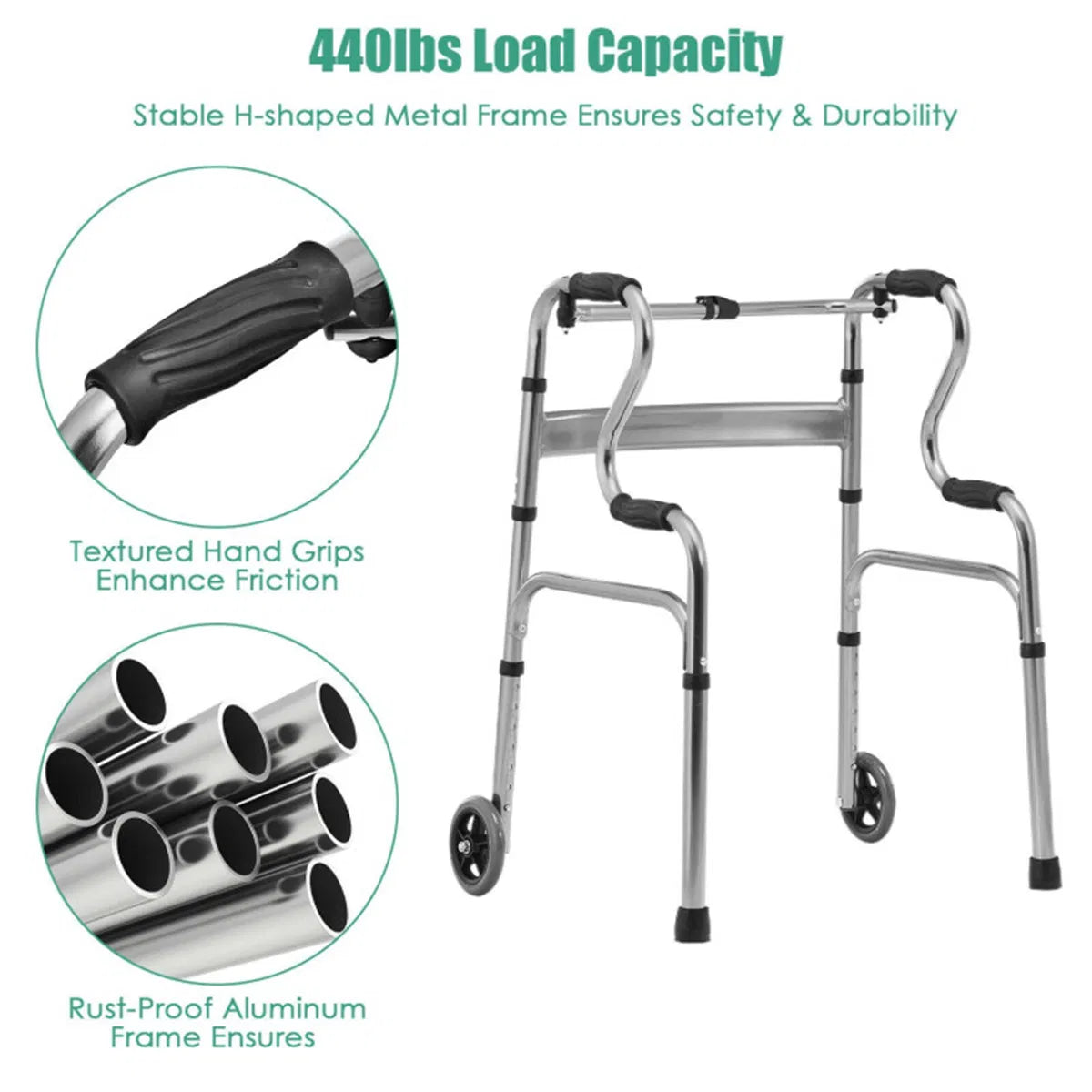 Grey Walking Aid Foldable