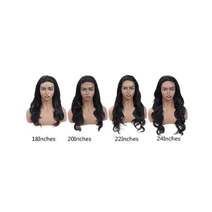 4x4 Lace Closure Wig Human Hair Natural Color Body Wave Density - view 5