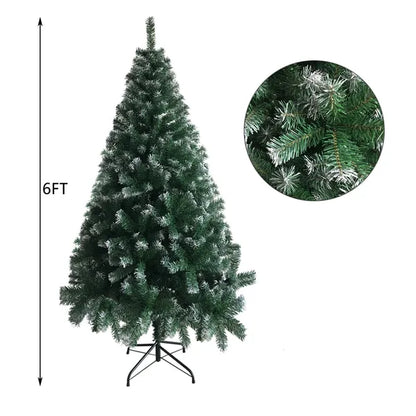 6FT Iron Leg White PVC 650 Branches Christmas Tree - view 5
