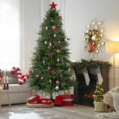 7.5 FT Artificial Christmas Tree With DIY 400 Warm White LED Lights - view 5