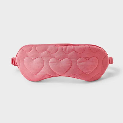 Women's Quilted Heart Shape Sleep Mask