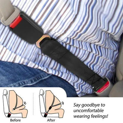 2Pcs Car Seat Belt Extender 14.37in Buckle Tongue Webbing Extension Safety Belt - view 4