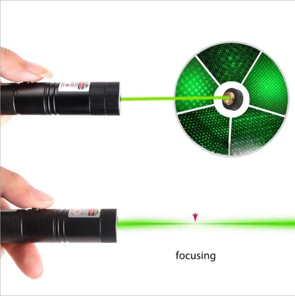 2in1 Starker Grüner Laserpointer Reichweite Präsentation Wiederaufladbar - view 2