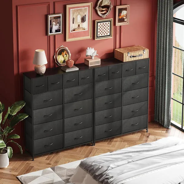 Tall Dresser For Bedroom With 12 Drawers, Dressers & Chests Of Drawers, Fabric Dresser For Closet, Living Room - view 9