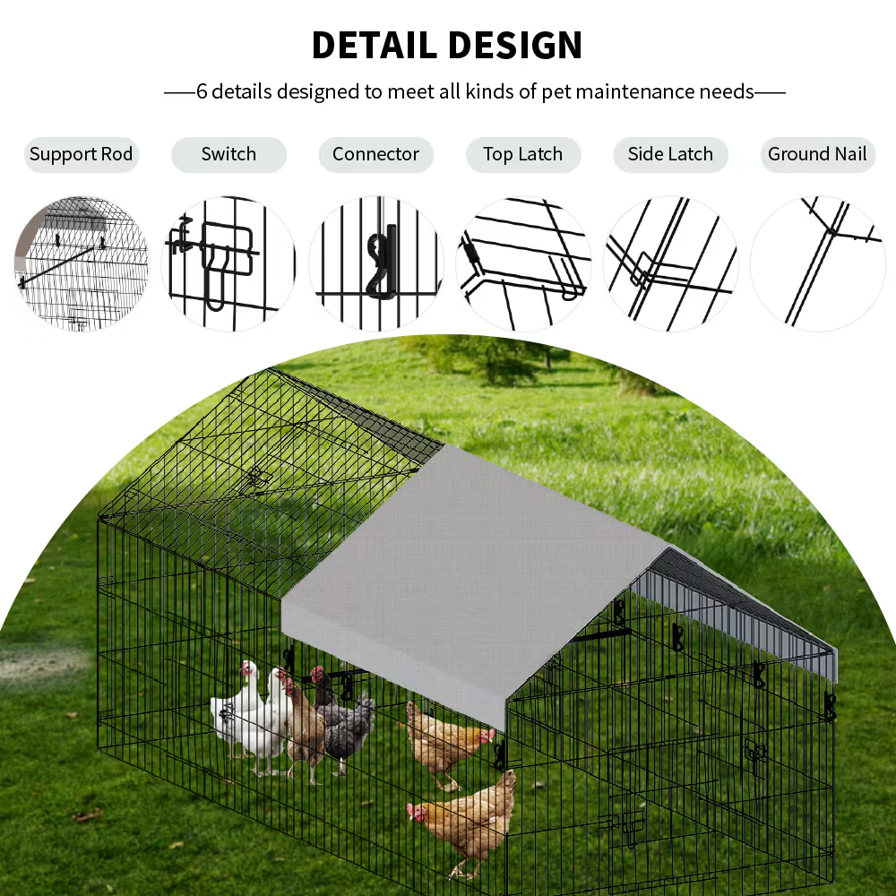 Pointed Wire Chicken Coop For Poultry Breeding - view 4