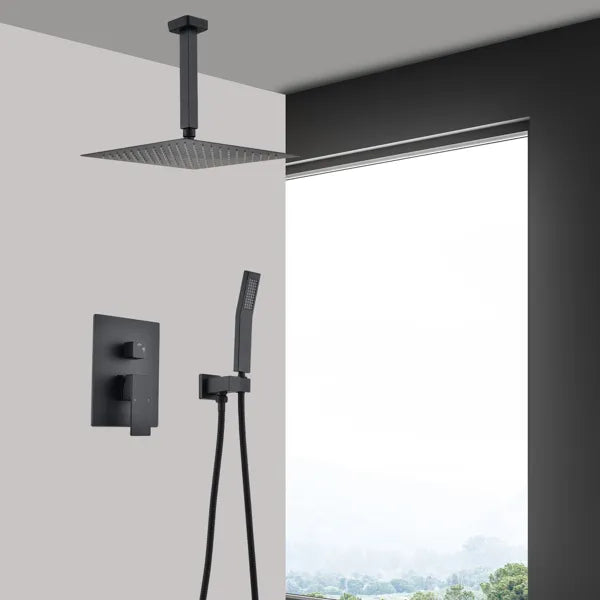 Ceiling Mounted Shower System Combo Set with Handheld and 16" Shower head - view 7