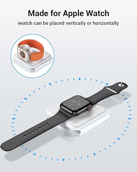 Wireless Charger, Magnetic Foldable 3 In 1 Mag-Safe Charger, Fast Travel Wireless Charging Station For IPhone - view 4